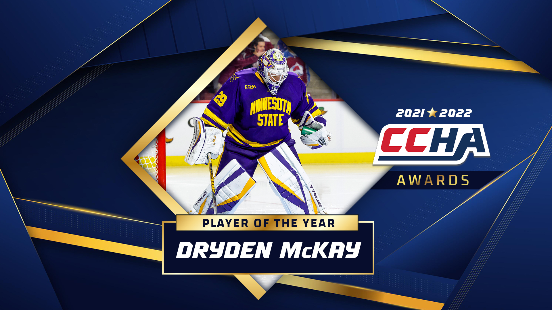 CCHA Player of the Year Dryden McKay
